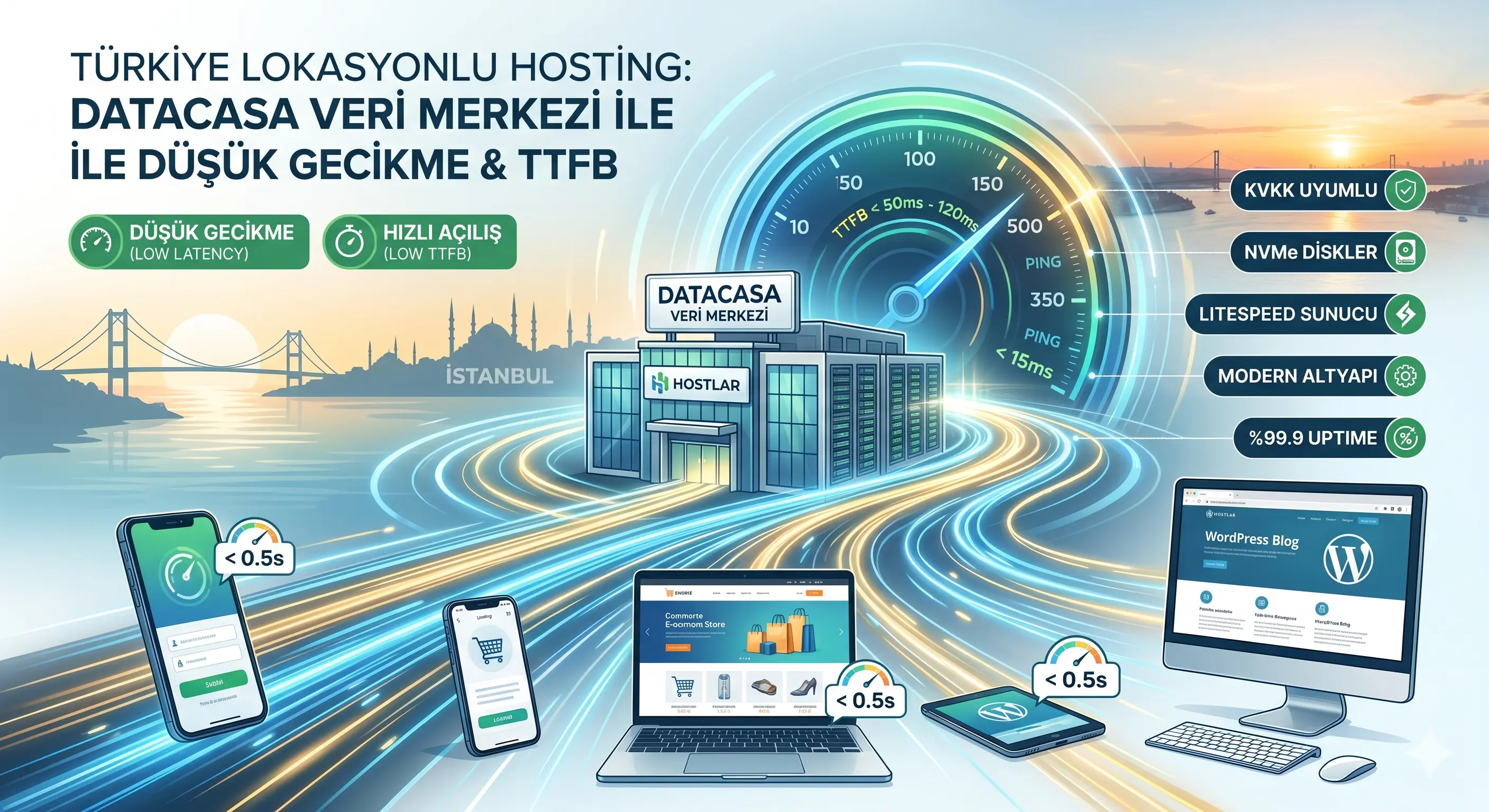 Türkiye Lokasyonlu Sunucularda Yüksek Performans: Datacasa Veri Merkezi İle Gecikmesiz Hosting